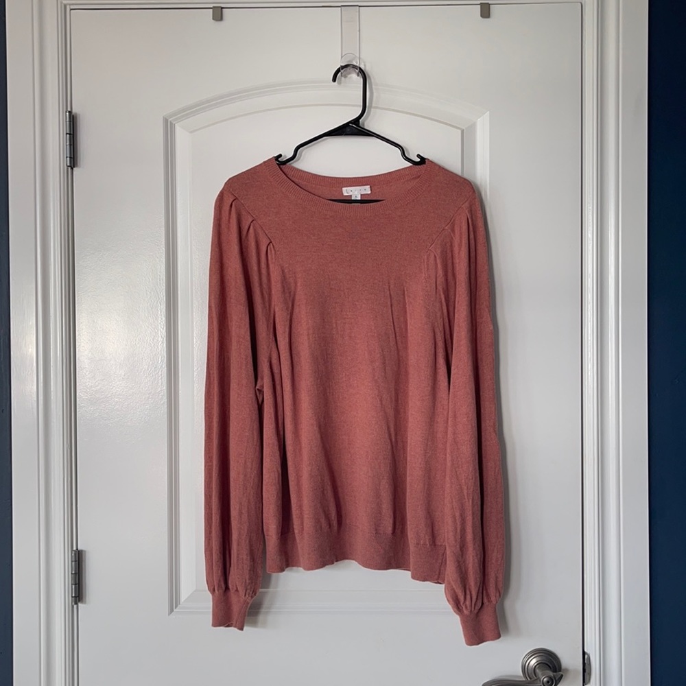 🦚Leith L/S Blush Oversized Sweater - Dolman Sleeves 🦚
